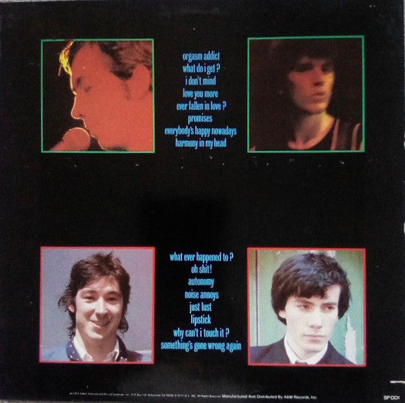 Buzzcocks – Singles Going Steady - Mint- (VG+ cover) LP Record 1979 I.R.S. USA Original Vinyl & Inner - Punk / Power Pop / Rock