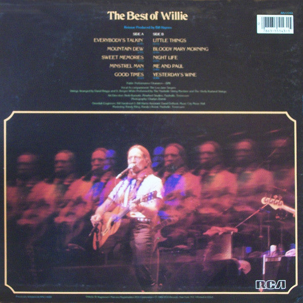 Willie Nelson - The Best Of Willie (1982) - New LP Record 1987 RCA USA Vinyl - Country - Shuga Records