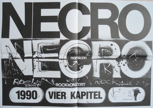 Necronomicon - Vier Kapitel - VG+ 4 LP Record Book Box Set 1990 Little Wing Of Refugees Germany Vinyl, Numbered , Book & Poster - Psychedelic Rock / Krautrock - Shuga Records