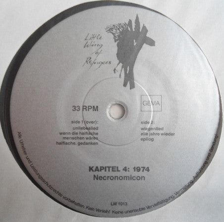Necronomicon - Vier Kapitel - VG+ 4 LP Record Book Box Set 1990 Little Wing Of Refugees Germany Vinyl, Numbered , Book & Poster - Psychedelic Rock / Krautrock - Shuga Records