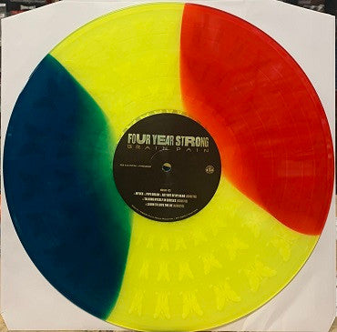 Four Year Strong - Brain Pain - New 2 LP Record 2021 Pure Noise Red/Blue/Yellow Tri-Stripe Vinyl & Download - Pop Punk / Melodic Hardcore - Shuga Records
