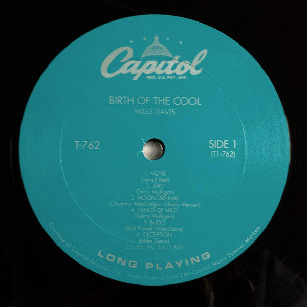 Miles Davis - Birth Of The Cool (1956) - VG+ LP Record 2003 Capitol Classic Records 200 gram Vinyl & Inserts - Cool Jazz / Bop