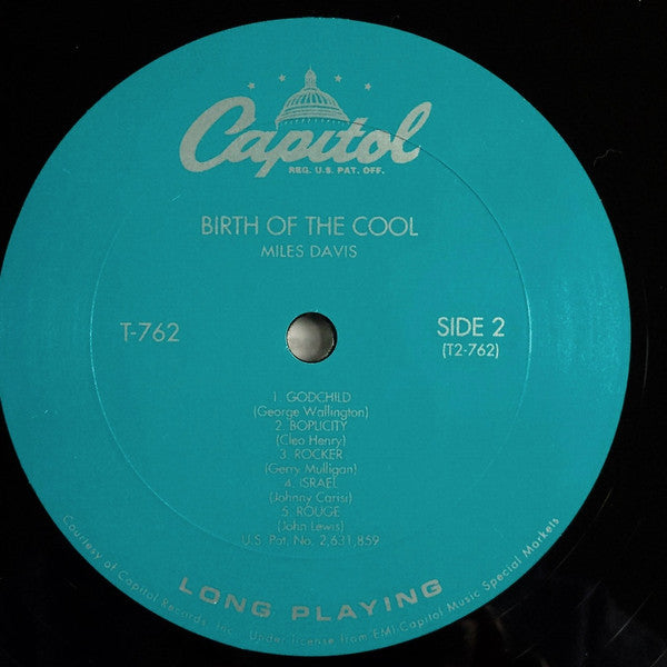 Miles Davis - Birth Of The Cool (1956) - VG+ LP Record 2003 Capitol Classic Records 200 gram Vinyl & Inserts - Cool Jazz / Bop