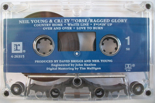 Neil Young + Crazy Horse - Ragged Glory - Mint- Cassette 1990 Reprise USA Tape - Alternative Rock / Grunge - Shuga Records
