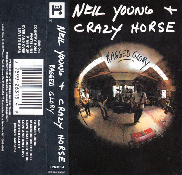 Neil Young + Crazy Horse - Ragged Glory - Mint- Cassette 1990 Reprise USA Tape - Alternative Rock / Grunge - Shuga Records