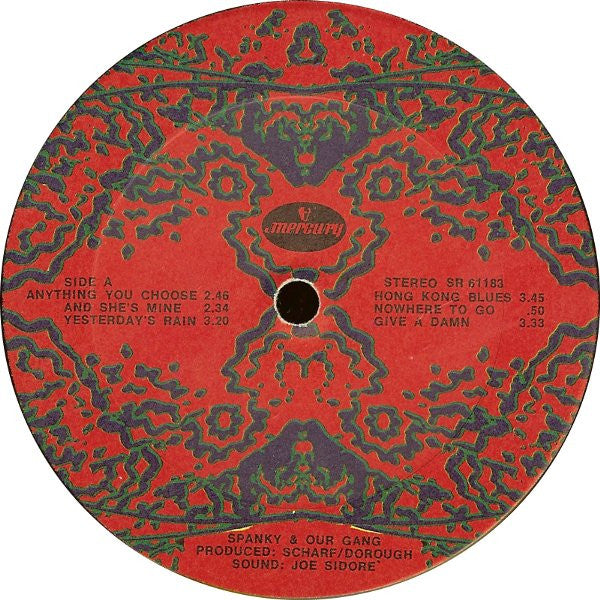 Spanky & Our Gang – Anything You Choose B/W Without Rhyme Or Reason - VG+ LP Record 1969 Mercury Vinyl - Psychedelic Rock / Sunshine Pop - Shuga Records
