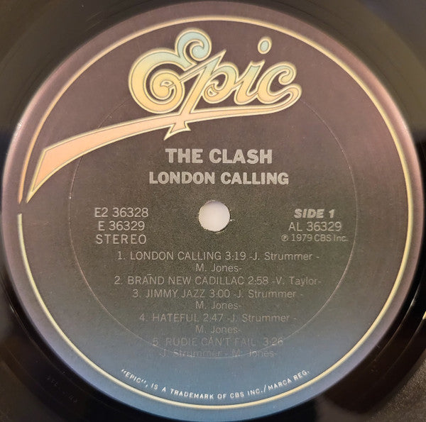 The Clash - London Calling - VG+ 2 LP Record 1980 Epic USA Original Vinyl, Inner Sleeves & Original 1980 Receipt - Punk / Rock / New Wave - Shuga Records
