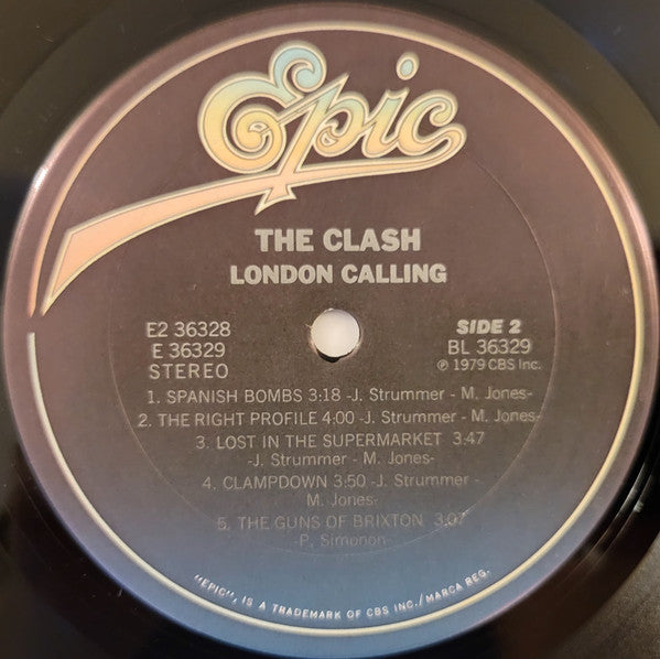 The Clash - London Calling - VG+ 2 LP Record 1980 Epic USA Original Vinyl, Inner Sleeves & Original 1980 Receipt - Punk / Rock / New Wave - Shuga Records