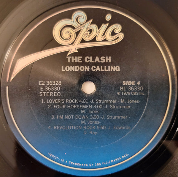 The Clash - London Calling - VG+ 2 LP Record 1980 Epic USA Original Vinyl, Inner Sleeves & Original 1980 Receipt - Punk / Rock / New Wave - Shuga Records