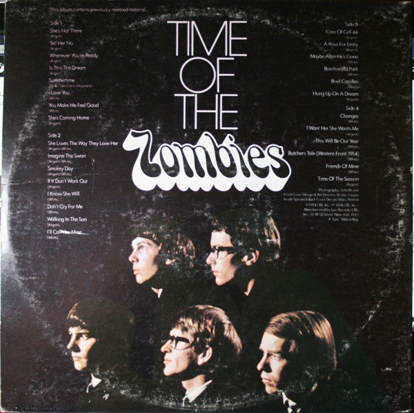 The Zombies - Time Of The Zombies - Near Mint- 2 LP Record 1974 Epic USA Vinyl - Pop Rock / Psychedelic Rock - Shuga Records