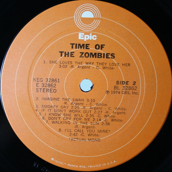 The Zombies - Time Of The Zombies - Near Mint- 2 LP Record 1974 Epic USA Vinyl - Pop Rock / Psychedelic Rock - Shuga Records