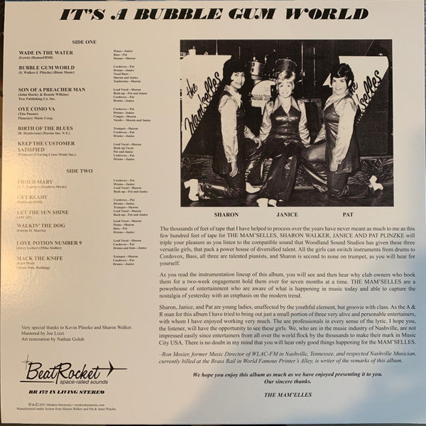 The Mam'selles - It's A "Bubble Gum World" (1969) - New LP Record 2022 BeatRocket Cloud White Vinyl - Garage Rock / Girl Group / Novelty - Shuga Records