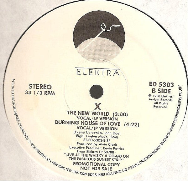 X - Devil Doll - Mint- EP Record 1988 Elektra USA Promo Vinyl - Rock / Punk Rock - Shuga Records