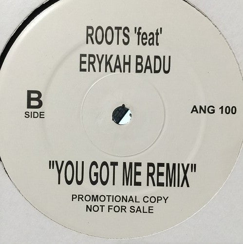 D'Angelo Feat Slum Village / The Roots Feat Erykah Badu - If You Want Something / You Got Me (Remix) - VG+ 12" Single Record 1999 ANG Unofficial USA Promo Vinyl - House / Hip Hop / Downtempo