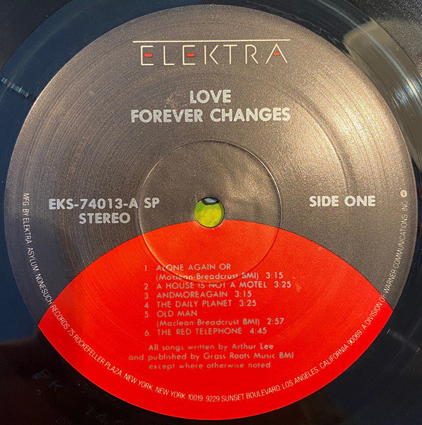 Love - Forever Changes (1967) - VG+ LP Record 1985 Elektra USA Vinyl - Psychedelic Rock / Folk Rock - Shuga Records