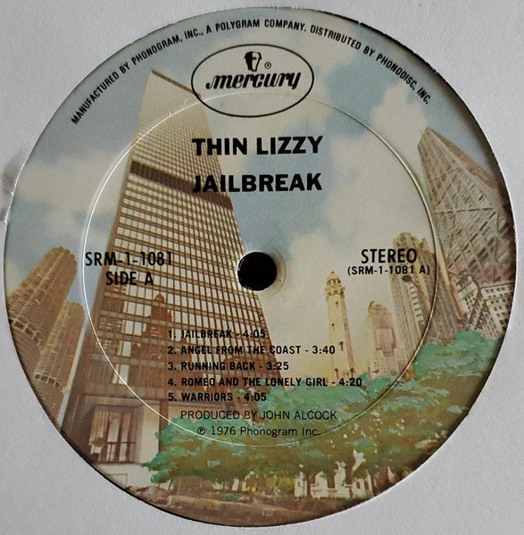 Thin Lizzy - Jailbreak - VG+ LP Record 1976 Mercury USA Original Vinyl - Classic Rock / Hard Rock - Shuga Records