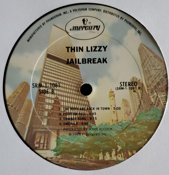 Thin Lizzy - Jailbreak - VG+ LP Record 1976 Mercury USA Original Vinyl - Classic Rock / Hard Rock - Shuga Records