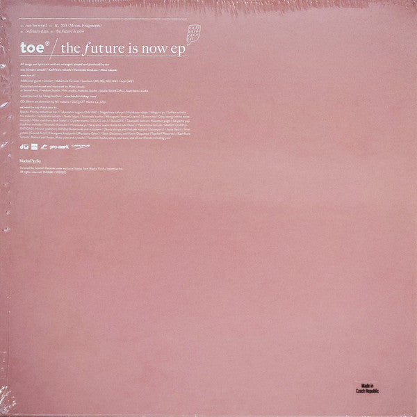 toe - The Future Is Now EP (2012) - New 10" Record 2022 Topshelf Clay in Pink Vinyl & Poster - Alternative Rock / Math Rock / Post Rock - Shuga Records