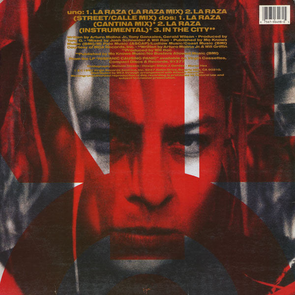 Kid Frost - Into The Pandemonium - VG+ 12" Single Record 1990 Virgin USA Promo Vinyl - Hip Hop - Shuga Records