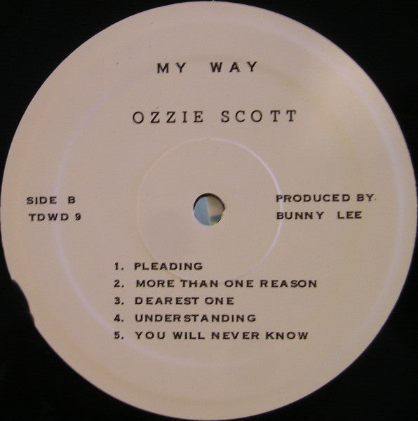 Ossie Scott - My Way - Mint- LP Record 1979 Third World Canada Vinyl - Roots Reggae - Shuga Records