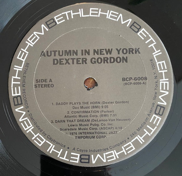 Dexter Gordon - The Bethlehem Years - VG+ LP Record 1976 Bethlehem USA Vinyl - Jazz / Bop - Shuga Records