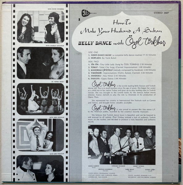 Ozel Turkbas - How To Make Your Husband A Sultan - Belly Dance With - VG+ LP Record 1972 Elay USA Vinyl - World Music - Shuga Records