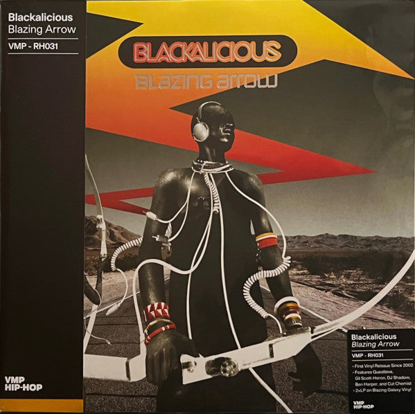 Blackalicious - Blazing Arrow (2002) - New 2 LP Record 2022 Geffen Vinyl Me Please Club Red & Yellow Blazing Galaxy vinyl & OBI - Hip Hop - Shuga Records