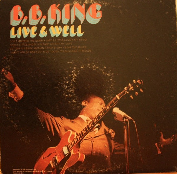 B.B. King - Live & Well - VG+ LP Record 1969 Bluesway USA Original Vinyl - Blues / Electric Blues - Shuga Records