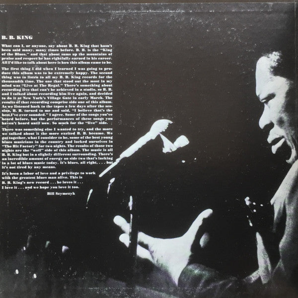 B.B. King - Live & Well - VG+ LP Record 1969 Bluesway USA Original Vinyl - Blues / Electric Blues - Shuga Records