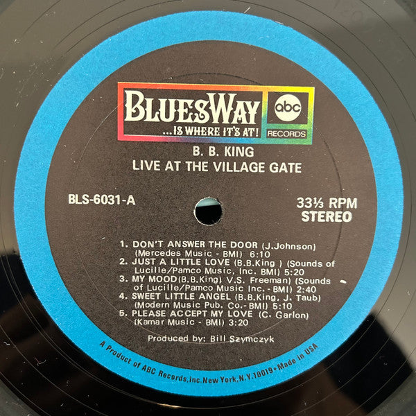 B.B. King - Live & Well - VG+ LP Record 1969 Bluesway USA Original Vinyl - Blues / Electric Blues - Shuga Records