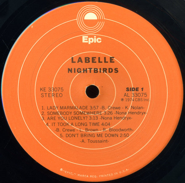 LaBelle - Nightbirds - Mint- LP Record 1974 Epic USA Original Vinyl with Hype Sticker - Funk / Soul / Disco - Shuga Records