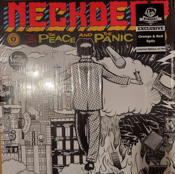 Neck Deep - The Peace And The Panic (2017) - Mint- LP Record 2022 Hopeless Newbury Comics Exclusive Orange & Red Split Vinyl & Download - Pop Punk - Shuga Records