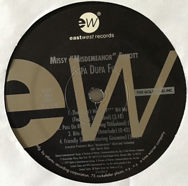 Missy "Misdemeanor" Elliott - Supa Dupa Fly - VG+ 2 LP Record 1997 EastWest The Goldmind Original USA Vinyl & Insert - Hip Hop / Pop Rap - Shuga Records