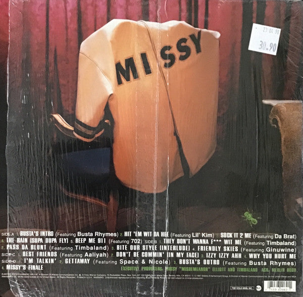 Missy "Misdemeanor" Elliott - Supa Dupa Fly - VG+ 2 LP Record 1997 EastWest The Goldmind Original USA Vinyl & Insert - Hip Hop / Pop Rap - Shuga Records