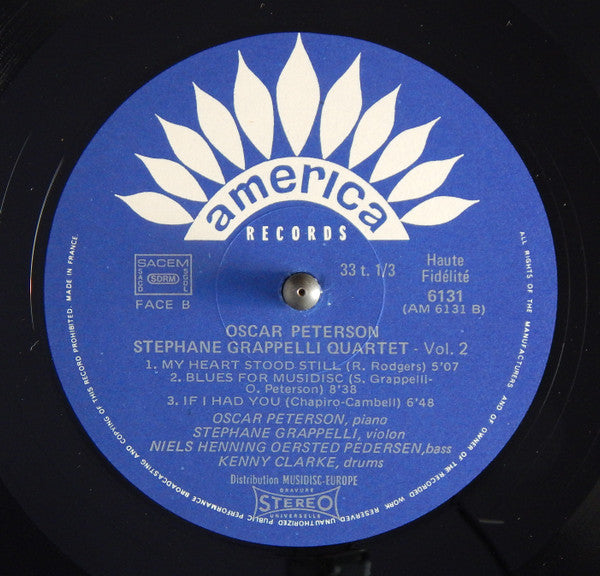 Oscar Peterson / Stephane Grappelli Quartet - Volume 2 - VG+ LP Record 1973 America France Vinyl - Jazz - Shuga Records