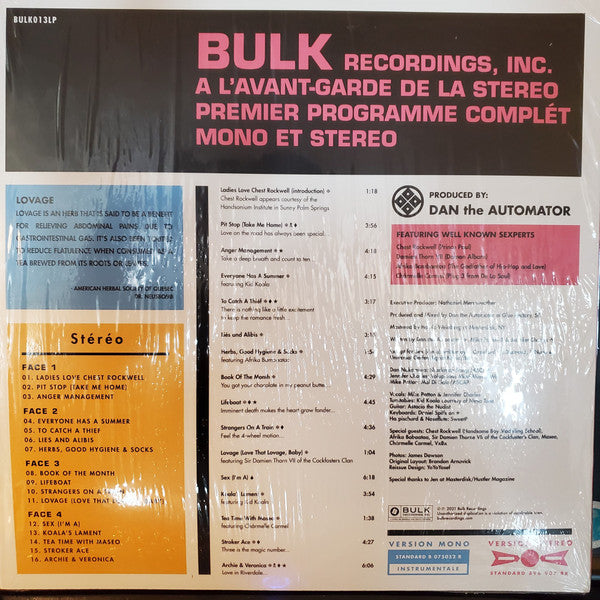 Nathaniel Merriweather Presents Lovage - Music To Make Love To Your Old Lady By (2001) - New 2 LP Record 2022 Bulk Recordings Record Store Day RSD Essentials Turquoise Vinyl - Hip Hop / Downtempo - Shuga Records