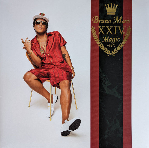 Bruno Mars - XXIVk Magic (2016) - Mint- LP Record 2022 Atlantic Walmart Exclusive old Vinyl & Gold Foil Cover - Soul / Funk / R&B / Synth-Pop - Shuga Records