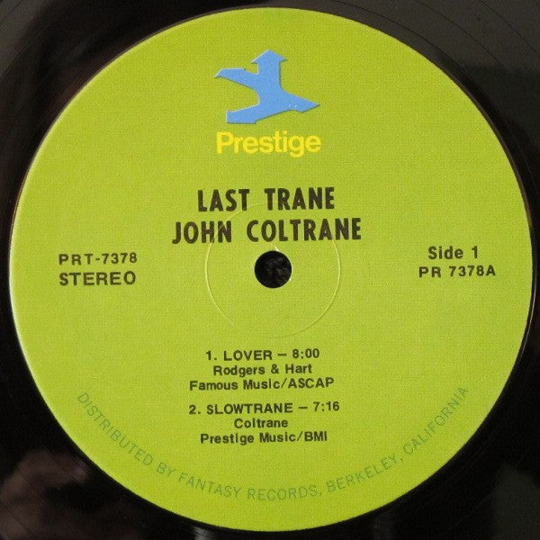 John Coltrane - The Last Trane (1965) - VG+ LP Record 1972 Prestige USA Stereo Vinyl - Jazz / Hard Bop - Shuga Records
