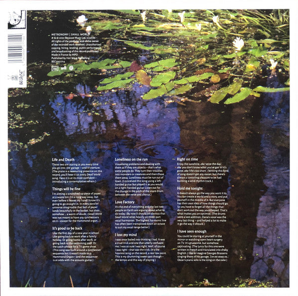 Metronomy - Small World - New LP Record 2022 Because Music Black Vinyl - Pop / Synth-pop - Shuga Records