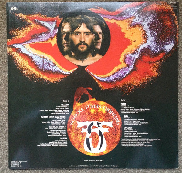 Schicke / Führs / Fröhling - Sunburst - VG+ LP Record 1977 Brain Germany Vinyl - Krautrock / Prog Rock / Art Rock - Shuga Records