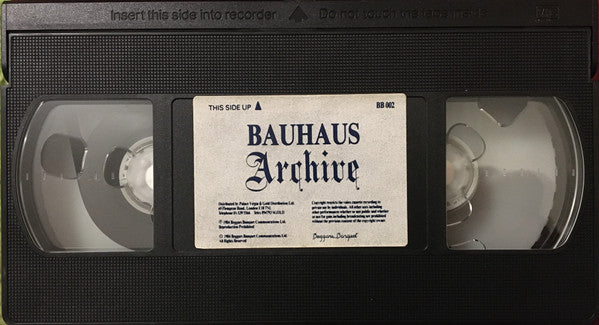 Bauhaus - Archive (1984) - Mint- VHS Tape 1990 Beggars Banquet USA Rare - Goth Rock - Shuga Records