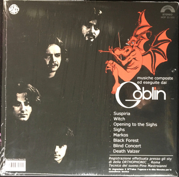 Goblin - Suspiria (Musiche Dalla Colonna Sonora Originale Del Film 1976) - New LP Record 2022 Cinevox AMS RSD Essentials White Vinyl - Soundtrack / Prog Rock - Shuga Records