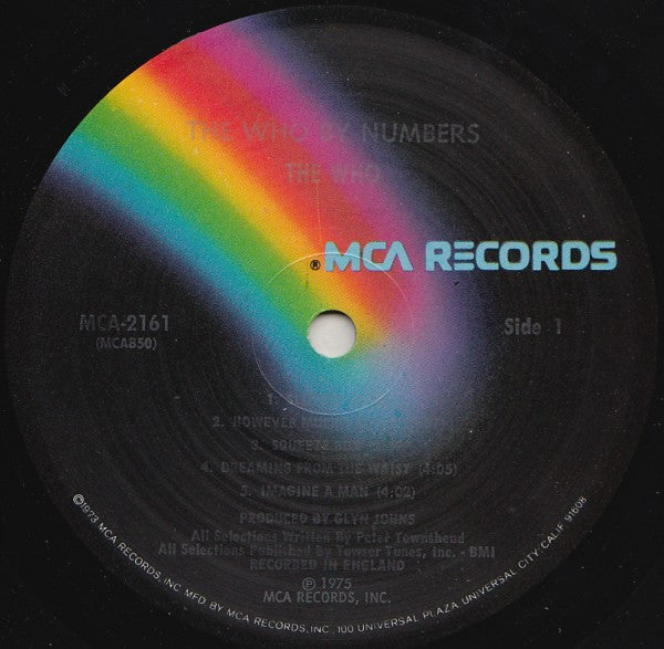 The Who - The Who By Numbers - VG+ LP Record 1975 MCA USA Original Vinyl - Classic Rock / Hard Rock - Shuga Records