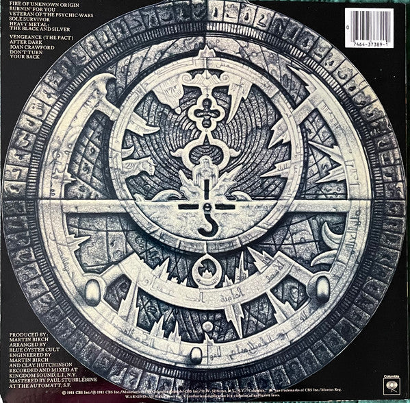 Blue Öyster Cult - Fire Of Unknown Origin - VG LP Record 1981 Columbia Original USA Vinyl - Hard Rock / Heavy Metal - Shuga Records