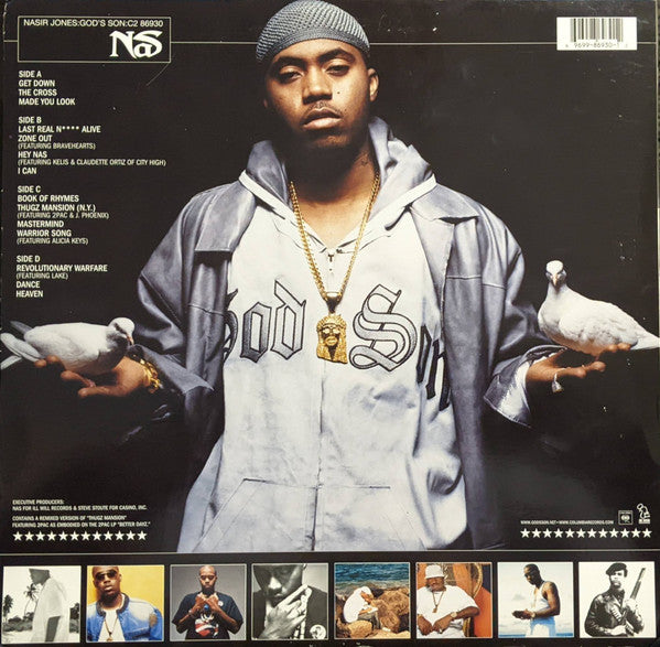 Nas - God's Son - VG+ 2 LP Record 2002 Columbia Ill Will USA Misprint Vinyl - Hip Hop - Shuga Records