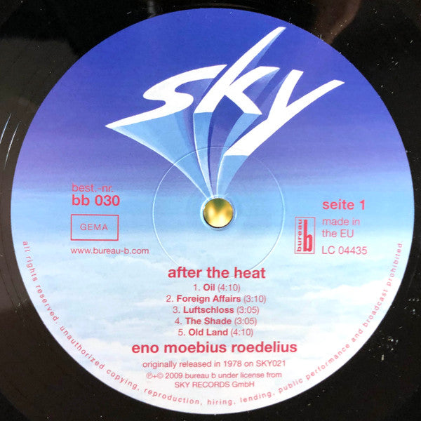 ENO/MOEBIUS/ROEDELIUS - After The Heat (1978) - New LP Record 2025 Bureau B Germany Vinyl - Electronic / Ambient / Krautrock - Shuga Records