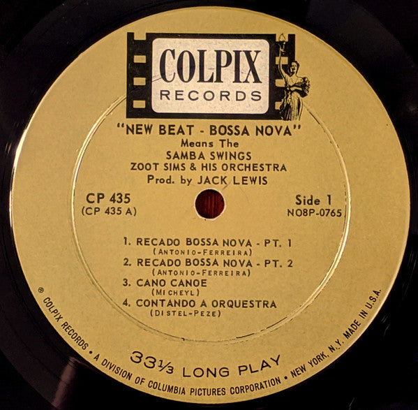 Zoot Sims - New Beat Bossa Nova Means The Samba Swings - VG+ LP Record 1962 Colpix USA Vinyl - Jazz / Latin / Samba / Bossa Nova - Shuga Records