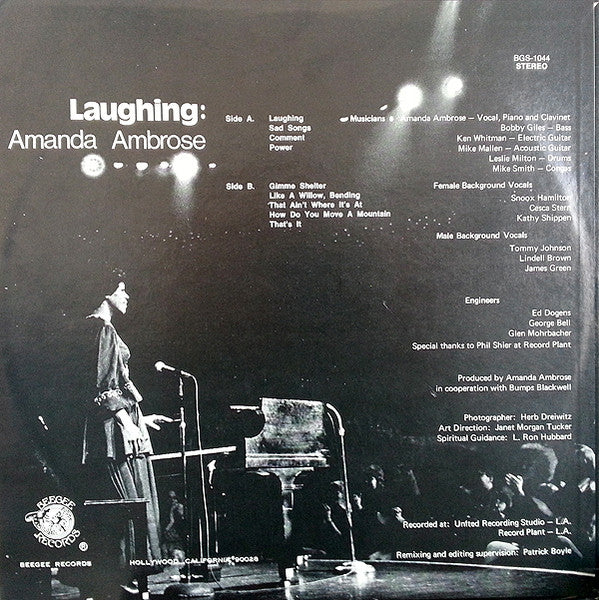 Amanda Ambrose - Laughing - VG+ LP Record 1973 Beegee USA Original Vinyl - Soul / Funk / Soul-Jazz - Shuga Records