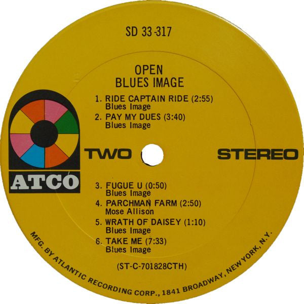 Blues Image - Open - VG+ LP Record 1970 ATCO USA Original Vinyl - Psychedelic Rock / Blues Rock - Shuga Records