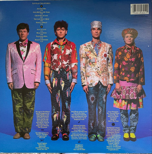 Talking Heads - Little Creatures - Mint- LP Record 1985 Sire USA Original Vinyl & Inner Sleeve - Pop Rock / New Wave - Shuga Records